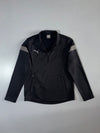 Puma Black Grey Panel 1/4 Zip Track Jacket (M)