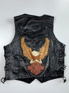 Highway One x Harley-Davidson Eagle custom Patch Leather Vest (S/M)