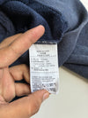 Jordan Flight Navy Zip-Up Hoodie with Yellow Zips (M)