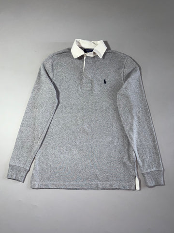 Polo Ralph Lauren Grey Long Sleeve Rugby Shirt – (S)