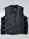 Tactical Style Genuine Leather Vest (2XL)