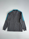 Adidas 3-Stripe Full Zip Track Jacket – Charcoal/Turquoise (S)