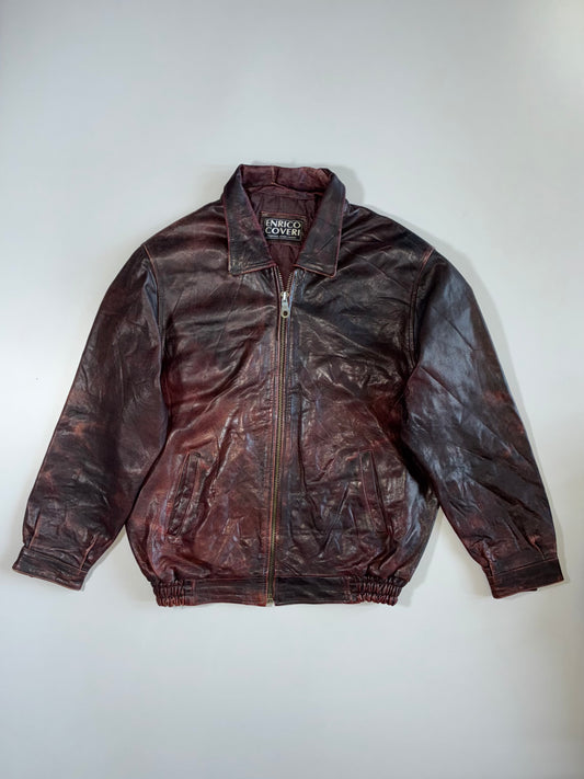 Enrico Coveri Premium Pure Leather Jacket (2XL)