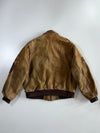 Vintage Americana Multi-Patch Suede Heavy Bomber Jacket (M)