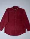 L.L.Bean | Maroon Cotton Button-Down Shirt | (L)
