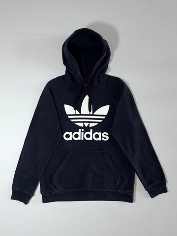 Adidas Trefoil Pullover Hoodie – Black/White, (S/M)