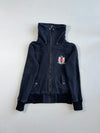 Vintage Big Train Crest Embroidered Funnel-Neck Zip Jacket (XS)