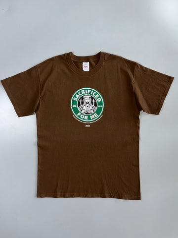 Tennessee River | “Sacrificed For Me” Starbucks Parody Tee | Brown (L)