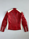 Red & White Racing Café Racer Jacket (S)
