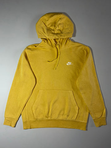 Nike Club Fleece Pullover Hoodie – Mustard Yellow (XL)