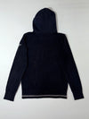 G-Star Raw Hooded Sweater – Navy “01” Embroidered Graphic (M)