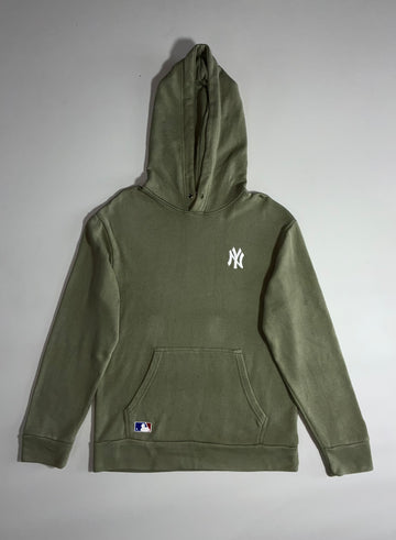 MLB New York Yankees Pullover Hoodie – Olive Green ((S/M)