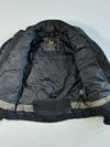Belstaff Cordura Textile Motorcycle Jacket Black, Reflective Piping, Hytrel,Padded (S)