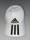 Adidas Essentials 3-Stripes Cap – White/Black, (Adjustable)