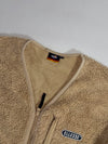 Ellesse Heritage Sherpa Cardigan  Tan Collarless Fleece, Zip-Up (XL)