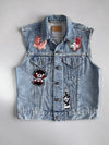 Vintage Levi’s Original Denim Vest With custom Patches (S/M)