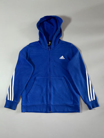 Adidas | 3-Stripes Zip Hoodie Royal Blue | (S)