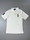 Polo Ralph Lauren White Big Pony No.3 Custom Fit Polo (S)