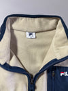 Vintage FILA Cream Fleece Full-Zip Jacket (M)