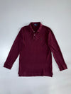 Polo by Ralph Lauren Maroon Long Sleeve Polo Shirt (S)
