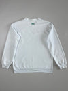 Adidas Originals White Oversized Trefoil 3-Stripes Graphic Sweatshirt(L)