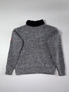 Engelbert Strauss Marled Wool-Blend Half-Zip Knit – Grey/Black (XL)