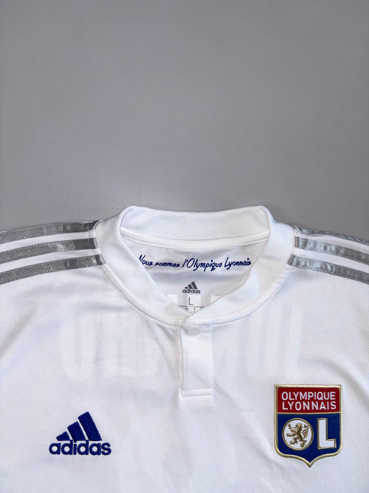 Adidas Olympique Lyonnais Home Jersey Juninho #8 Hyundai Sponsor (L/XL)