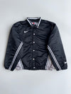 Nike | Satin Snap Bomber Jacket Black White (XL)