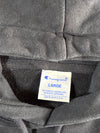 Champion Black Script Logo Pullover Hoodie – Size (M)