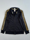 Vintage Y2K Adidas Gold 3-Stripe Track Jacket (S)