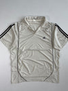 Vintage Adidas Off-White Textured Polo Jersey (Xl)