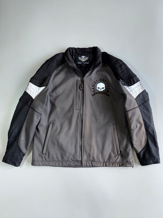 Harley-Davidson Genuine MotorClothes Willie G Skull Softshell Riding Jacket — 3M Scotchlite Reflective Logo (XL)