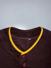 Pittsburgh Pirates Fully Embroidered MLB Baseball Jersey
Brown & Gold — Button-Up Alternate (L)