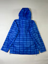 Columbia Interchange Blue Plaid Hooded Shell Jacket (M)