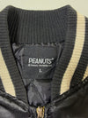 Peanuts Snoopy “Stay Cool” Satin Souvenir Bomber Jacket – Black/White (L)