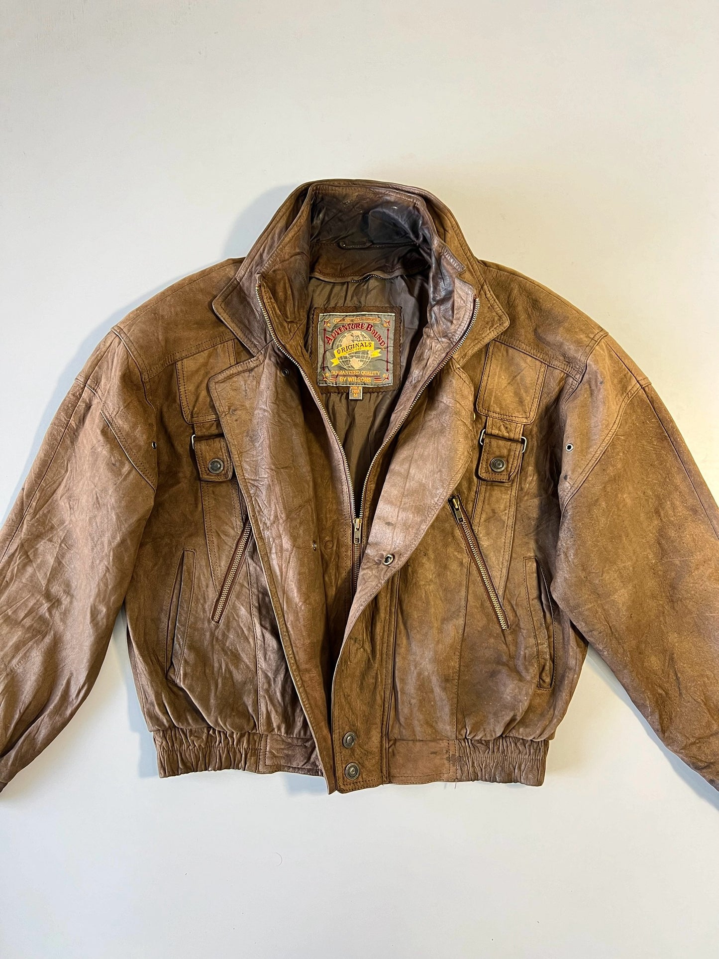 ZSuper Premium Rare Double Original Leather Jacket (M/L)