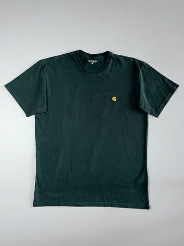 Carhartt WIP Chase Logo Tee  Forest Green (L)