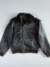 Super Premium Original  (Detechable Collar) Shearling Leather Jacket (Xl)