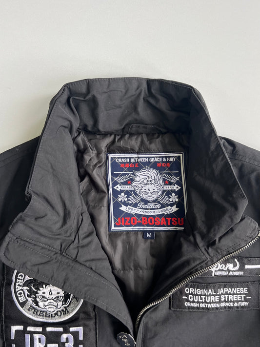 Jizo-Bosatsu | JP-3 “Grace & Fury” Patch Bomber Jacket (M)