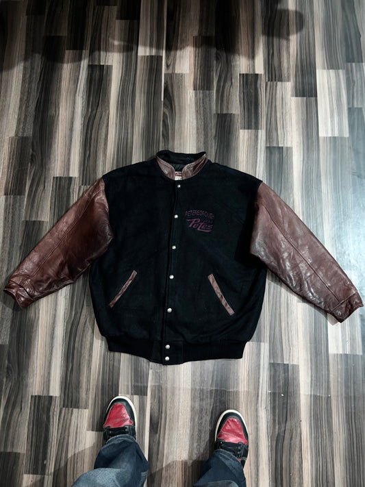 ZSuper Premium Leather Sleeve Jacket L/XL