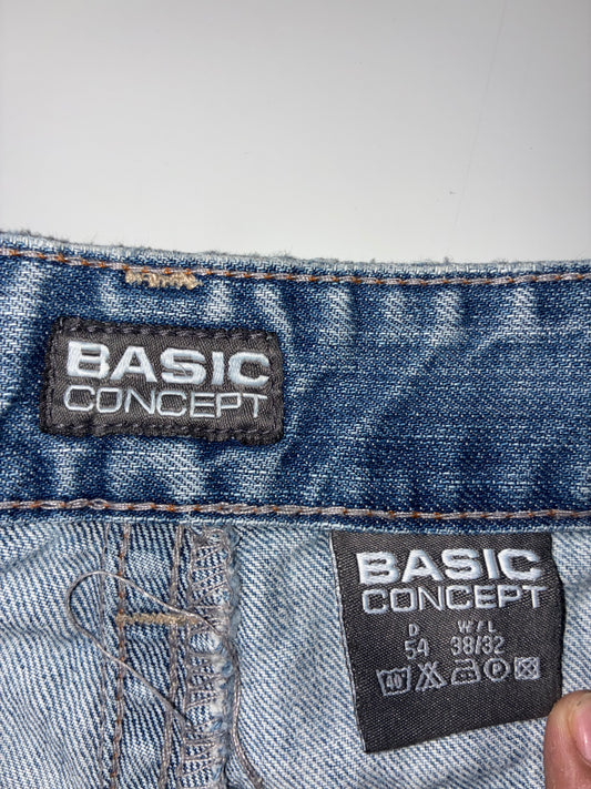 Basic Concept Blue Denim Jeans (W:38) (L:43)