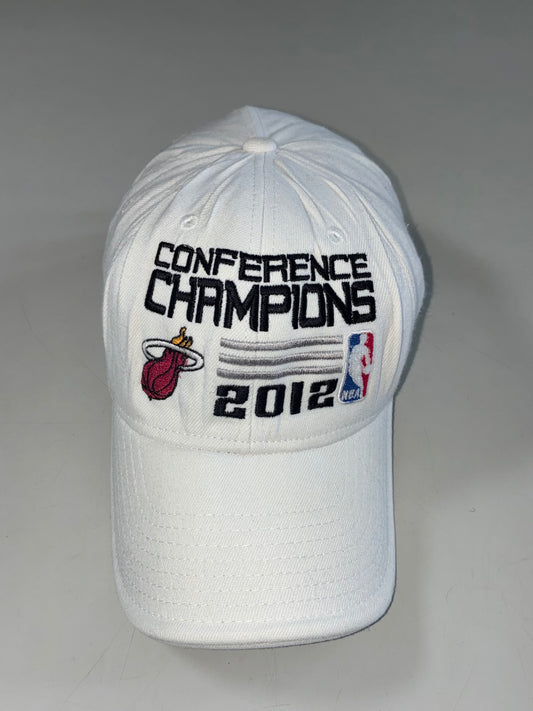 Miami Heat 2012 NBA Conference Champions Adidas Flex Cap – White (58cm)