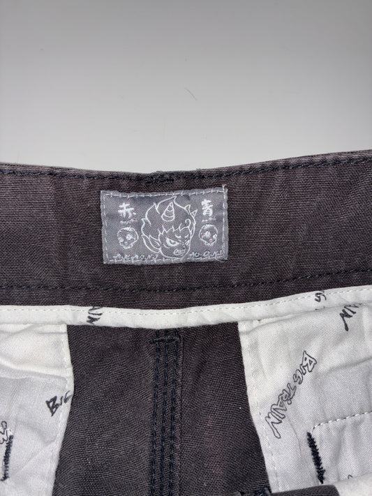 Big Train Aka-Oni Ao-Oni Black Work Shorts (W:34) (L:25)