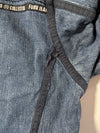 Y2K FUBU Jeans Collection Zip-Up Denim Moto Jacket (M)