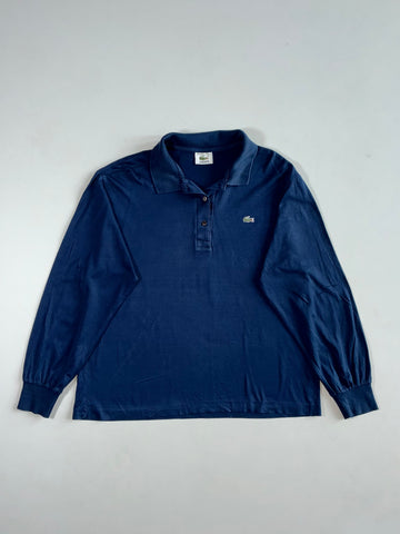 Vintage Lacoste Navy Long Sleeve Polo – Korea Made (L)