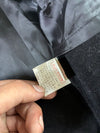 Vintage Paul Marcia Black Hooded Leather Jacket (L)