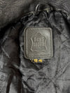 Echt Leder Black Leather Motorcycle Jacket Genuine German Leather Biker Jacket, (S/M)