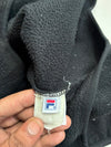 Vintage Fila Black Fleece Quarter-Zip Embroidered Logo Sweatshirt (2XL)