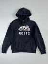 Roots Canada Black Graphic Hoodie (L)
