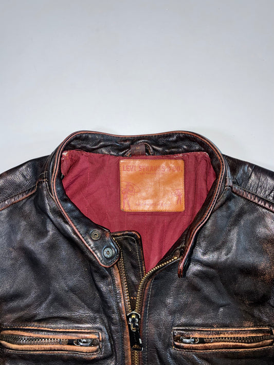 Vintage RARE Levi’s Strauss Distressed Café Racer Jacket (M)